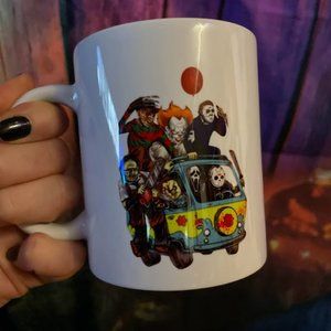 Scream, Friday the 13th, Freddy and more Coffee Mug!  NWT and Box